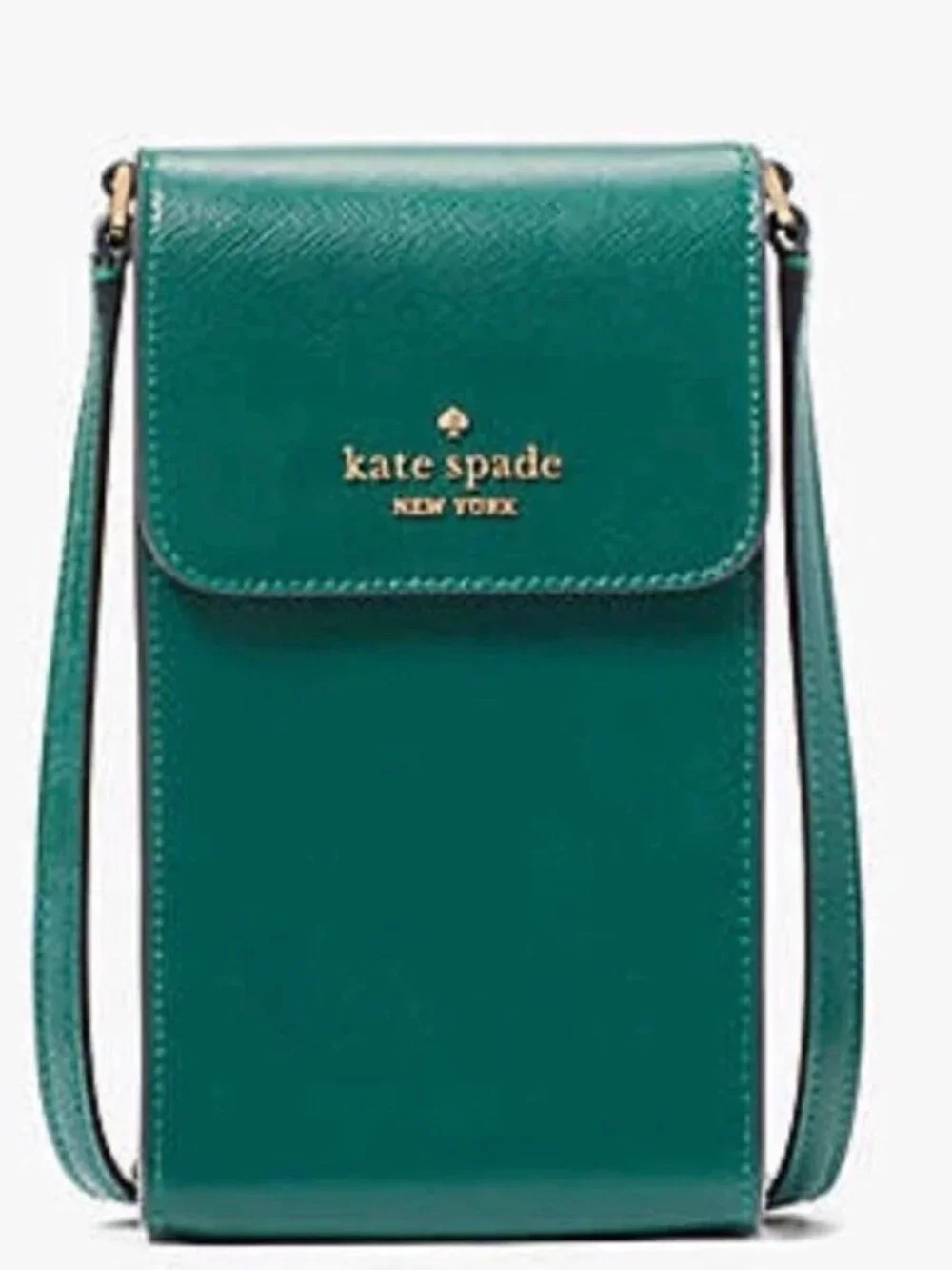Kate Spade Madison Phone Crossbody Women Jade Green Saffiano Leather NWT